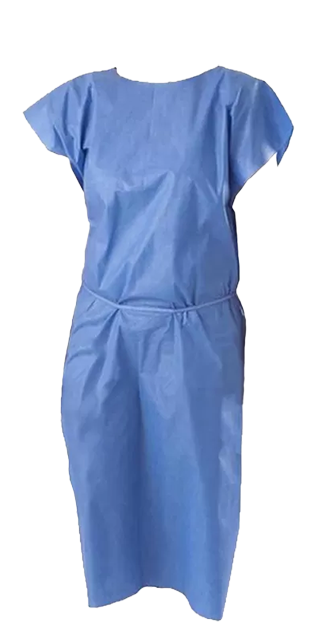 Bata de Examen para Pacientes Manga Corta unidad